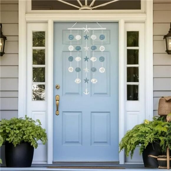 Coastal Starfish Nautical Wall Decor Anchor Seashell Beach Bathroom Art 28x16 - Picture 5 of 8